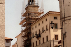 Lavori alla torre dell'Azzurri di Borgo Maggiore