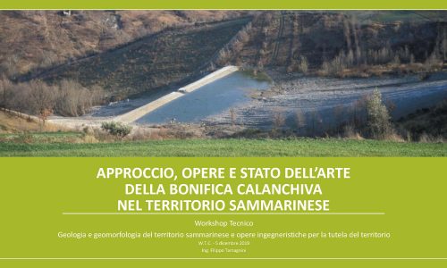 Bonifica calanchiva, primo seminario congiunto