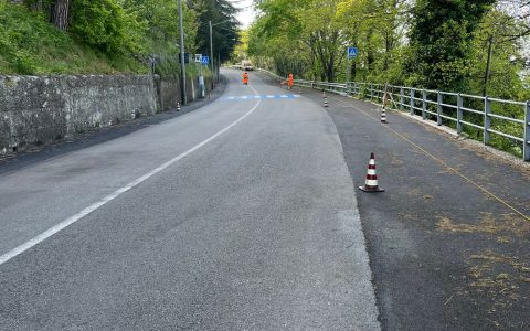 Completamento del percorso pedonale in Via Napoleone e Via Cella Bella